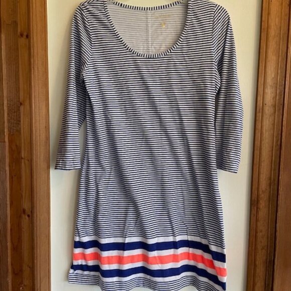 LILLY PULITZER Bomber Blue Exotic Garden Engineered Beacon Dress Size M - Picture 8 of 16